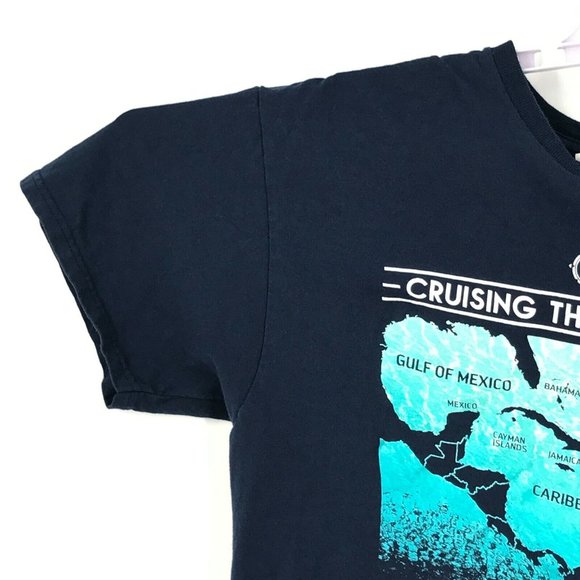 Royal Caribbean Mens Shirt Large Blue Short Sleeve Cruise Souvenir Tourist Tee - Picture 8 of 12